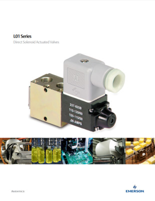 AVENTICS L01 CATALOG L01 SERIES: DIRECT SOLENOID ACTUATED VALVES